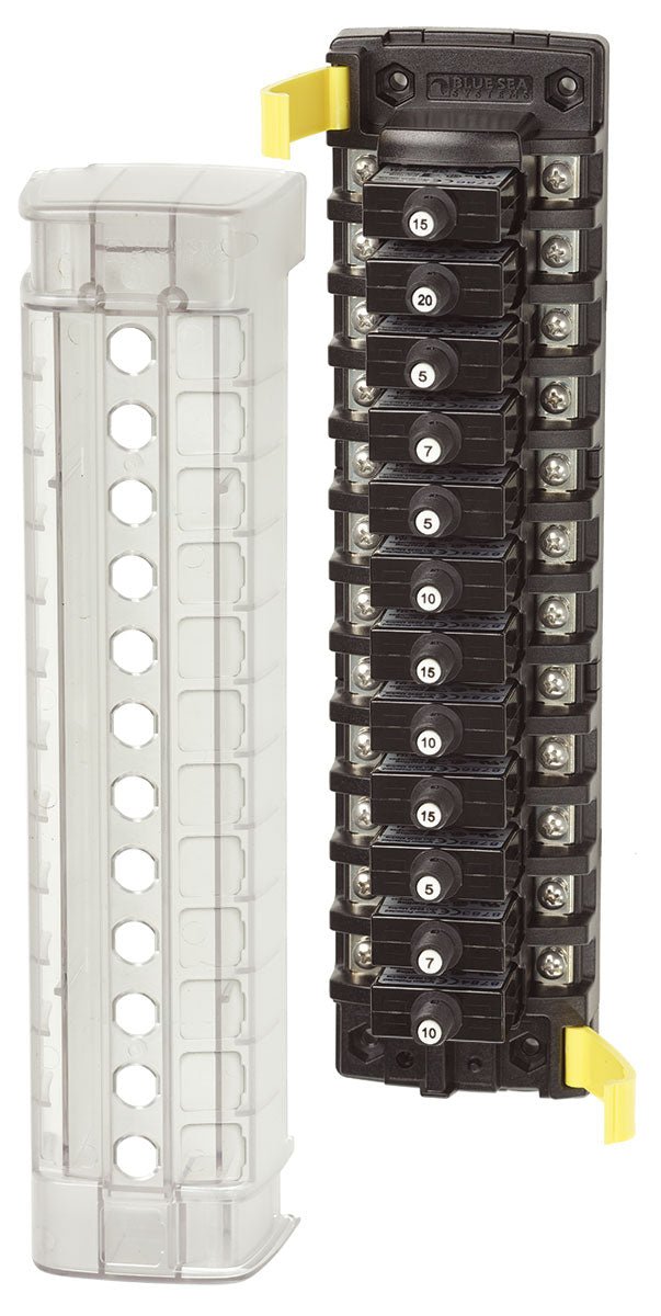 Blue Sea Systems ST CLB Circuit Breaker Block - 12 Independent Circuits - 5051 - Steveston Marine and Hardware
