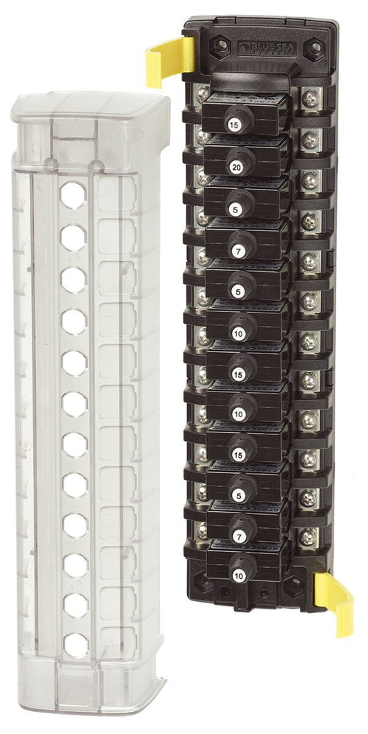 Blue Sea Systems ST CLB Circuit Breaker Block - 12 Independent Circuits - 5051 - Steveston Marine and Hardware