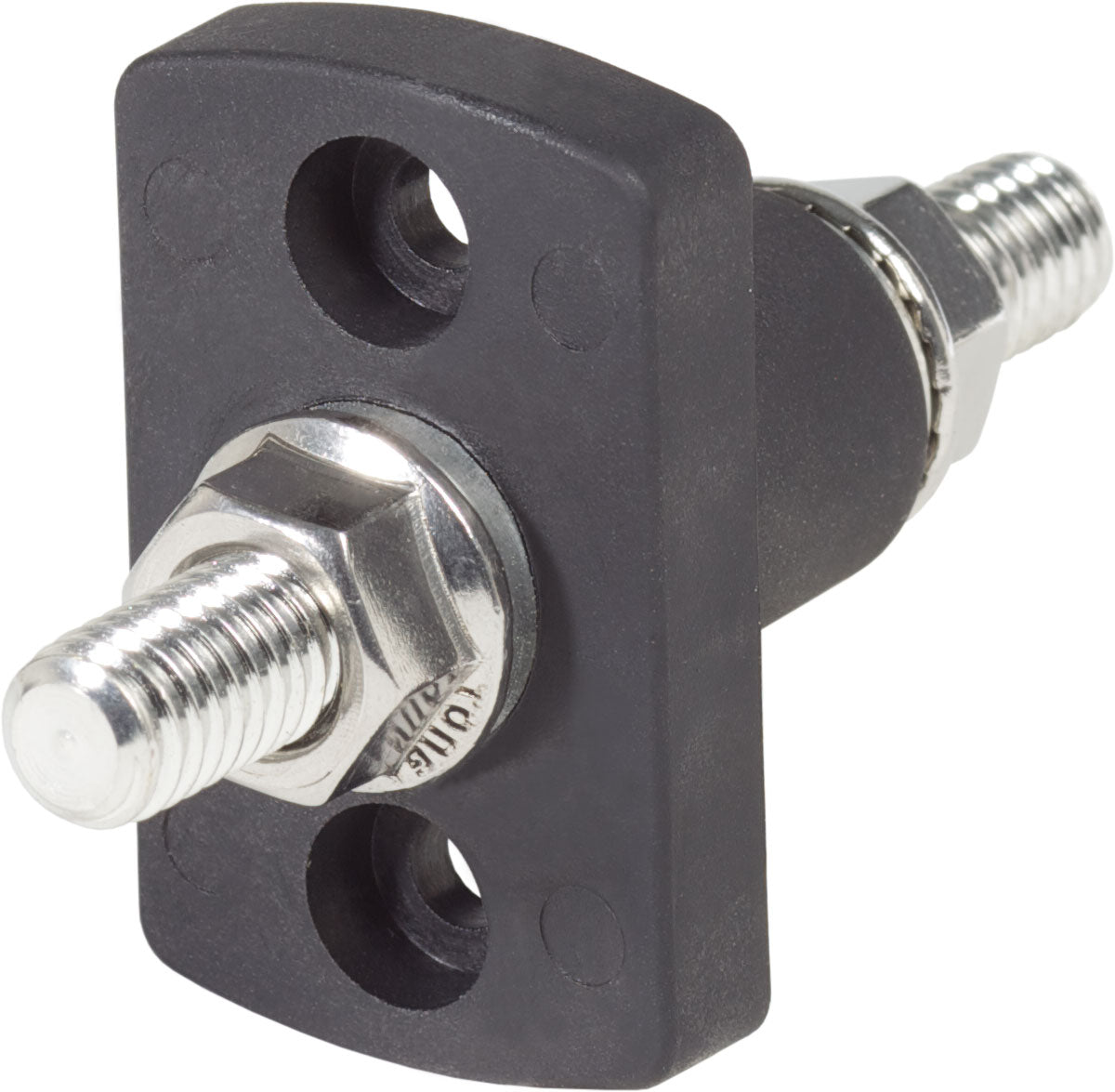 Blue Seas Terminal Feed Through Connector - 3/8"-16 Studs (Black)