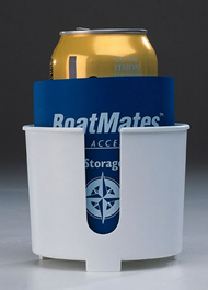 Boatmates Drink Holder with Cozy (White) - 2150-1