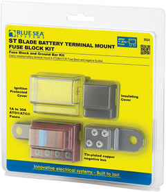 blue sea systems st blade battery terminal mount fuse block kit - 5024
