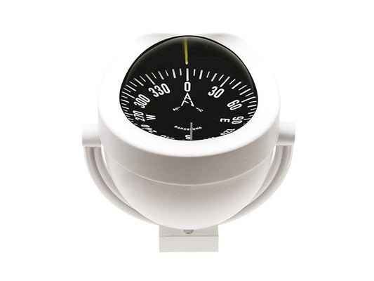 Bracket Mount Compass  85mm White C12-003