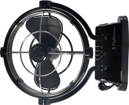 Caframo Fan Sirocco Gimbal 7" Black 12V