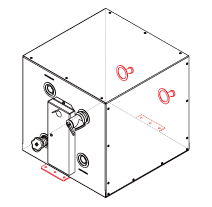 Kuuma Water Heater 6G 120V Rear Exchanger