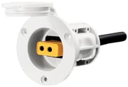 Cannon Flush Mount Power Port White - Steveston Marine and Hardware