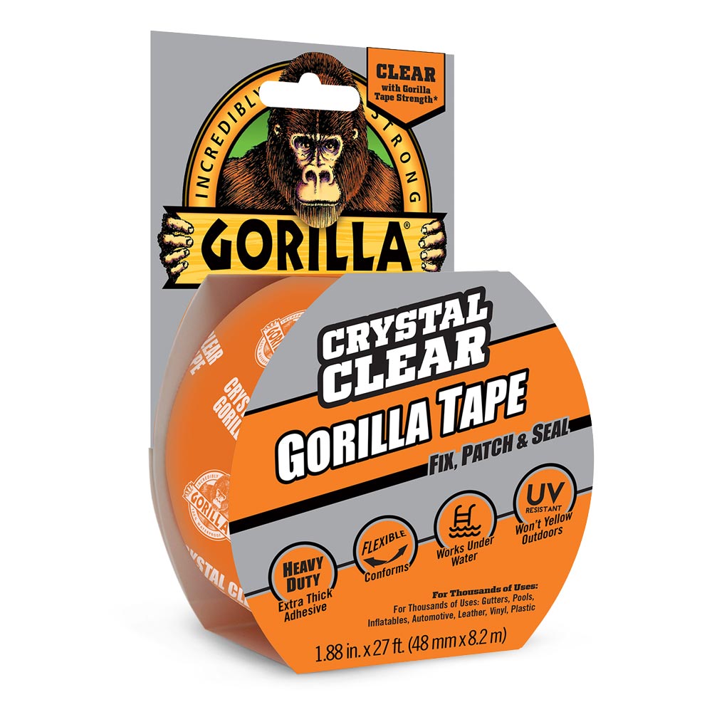 Gorilla Tape Clear 2" X 9Yd. Roll
