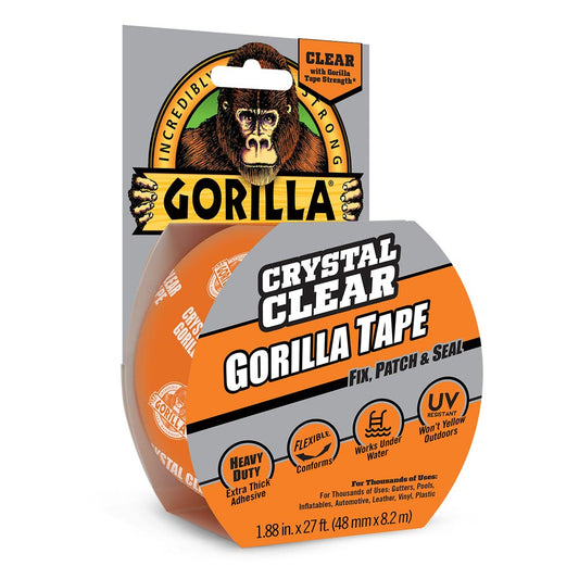 Gorilla Tape Clear 2" X 9Yd. Roll