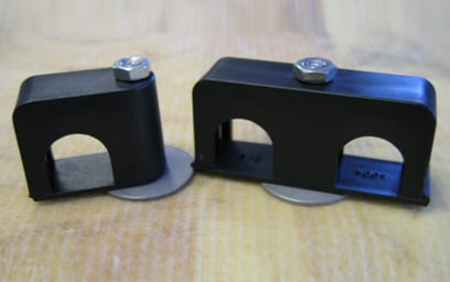 Weld Mount Clamp Dbl Hose And Cable 1.00"