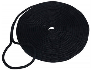 Mariner Dockline Double Braid - 5/8 x 15 - Black - Steveston Marine and Hardware