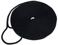Mariner Dockline Double Braid - 5/8 x 25 - Black - Steveston Marine and Hardware