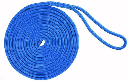 Mariner Dockline Double Braid - 1/2 x 10 - Blue
