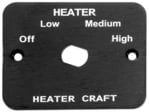 Heater Craft 4-Pos.Switch Mounting Plate