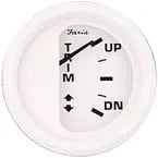 faria dress white voltmeter 10-16v