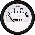 Faria Euro White Series Oil Gauge