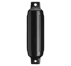 Polyform G6 10.5 X 30 Twin Eye Fender Black - Steveston Marine and Hardware