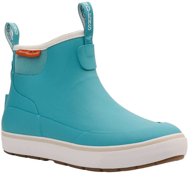 Grundens Womens Deck-Boss Ankle Boot - Gulf Blue