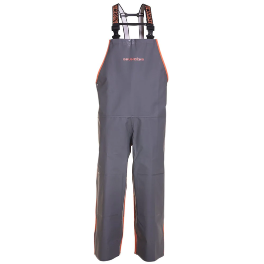 Grundens Hauler Bib - Orange/Gray - 10153