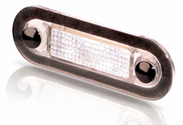 Hella Lamp Led Red Oval Clr Frame Pkgd