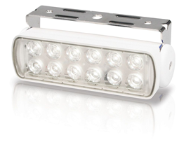 Hella Light Deck Led Spot White Bezel 9-32V