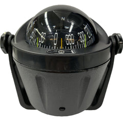 Riviera Idra Bracket Mount Compass Black - Steveston Marine and Hardware