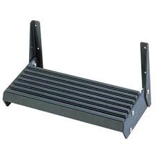 Garelick 15" Black Aluminum/Vinyl Foot Rest