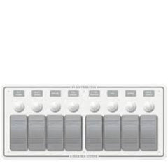 Blue Sea Systems Contura Water Resistant 12V DC Circuit Breaker Panel - White 8 Position - 8271