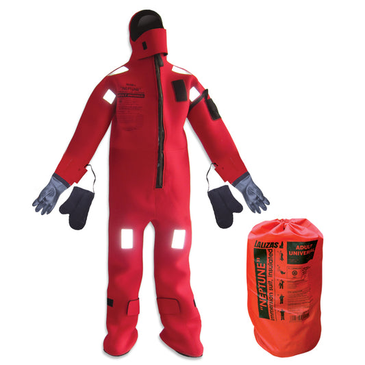 LALIZAS Immersion Suits 'Neptune', SOLAS-MER, Xlarge, Insulated - with rubber gloves