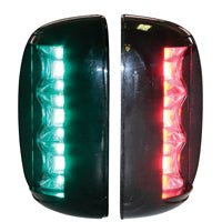 FOS LED 20 Starboard & Port Lights 112,5°, Set, with black housing - Steveston Marine and Hardware