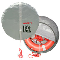 Set Lifebuoy Ring SOLAS 75cm, Lifeb. Light 71325, 30m rope, case gray