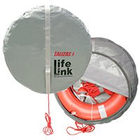 Set Lifebuoy Ring SOLAS 75cm, Lifeb. Light 71325, 30m rope, case gray - Steveston Marine and Hardware