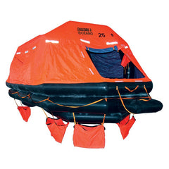 LALIZAS Liferaft SOLAS OCEANO, Throw - overboard Self - righting Type, 100 prs. canister (B) - Steveston Marine and Hardware