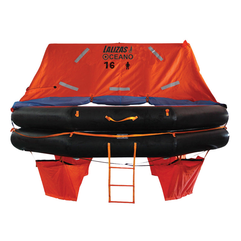 LALIZAS Liferaft SOLAS OCEANO,Throw-overboard Type,16 prs,canister (A)