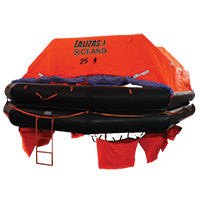 LALIZAS Liferaft SOLAS OCEANO,Throw-overboard Type,25 prs,canister (B)