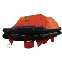 LALIZAS Liferaft SOLAS OCEANO,Throw - overboard Type,35 prs,canister (A) - Steveston Marine and Hardware
