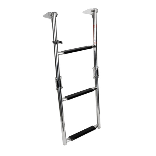Foldable Ladder for Platform, 1+2 Steps, Inox 316, L29 1/8 '' x W10 7/8 '' (L740mm x W276mm)
