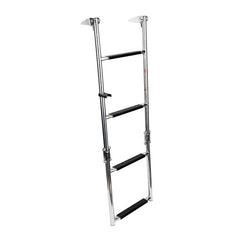 Foldable Ladder for Platform, 2+2 Steps, Inox 316, L37 3/4 '' x W10 7/8 '' (L960mm x W276mm) - Steveston Marine and Hardware