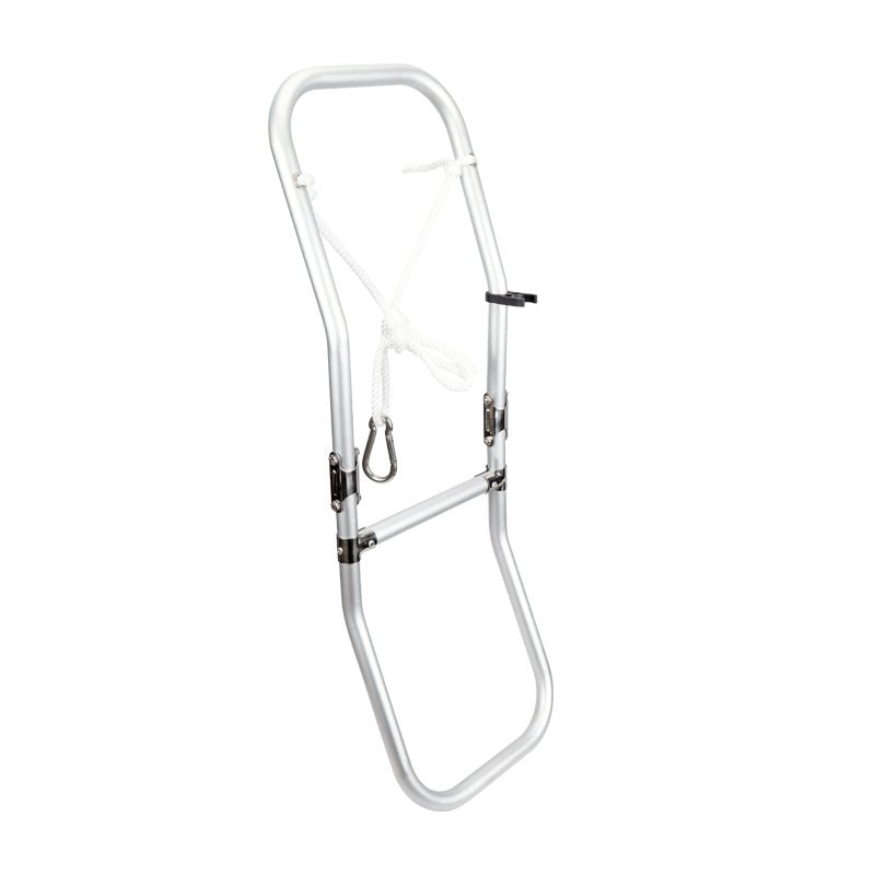 Foldable Ladder for Inflatable Boats, 2 Steps, Aluminium, L35 1/4 '' x W10 7/16 '' (L894mm x W265mm) - Steveston Marine and Hardware