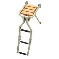 Platform with ladder, 270x390mm, Inox 316 - Steveston Marine and Hardware