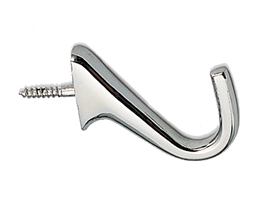 Lamp Hook Small Stainless Steel W/Screw Stud