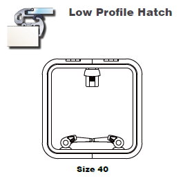 Lewmar Hatch Lo-Profile W/Stay 40