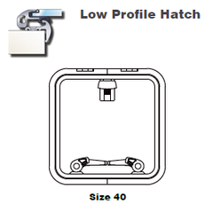 Lewmar Hatch Lo-Profile W/Stay 40