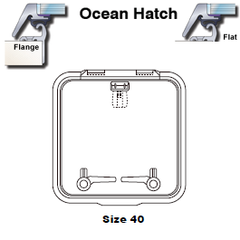 Lewmar Hatch Ocean 40 Flange