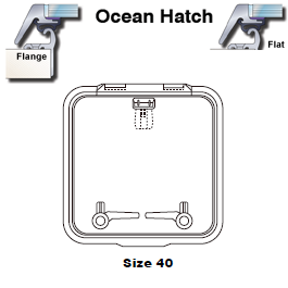 Lewmar Hatch Ocean 40 Flange
