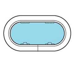 Lewmar Portlight New Sz 1Re Roundend Smk