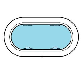 Lewmar Portlight New Sz 1Re Roundend Smk