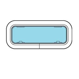 Lewmar Portlight New Sz 2 Open Smk/White
