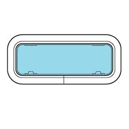 Lewmar Portlight New Sz3 Smoke Open White