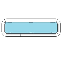 Lewmar Portlight New Sz4 Open Smoke/White - Steveston Marine and Hardware