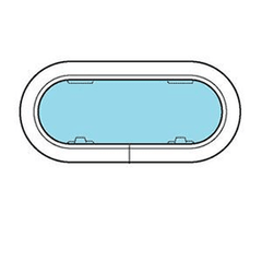 Lewmar Portlight Sz7 Re White Trim - Steveston Marine and Hardware