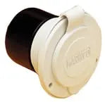 marinco 15a on-board charger inlet-wht-150bbiw
